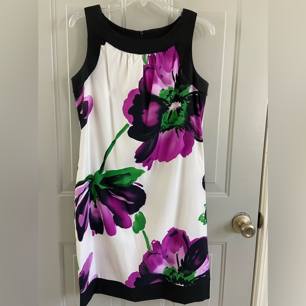Alyx Black and Purple Floral Dress